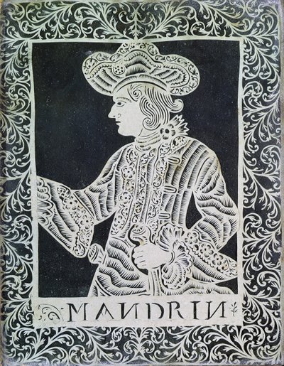 Louis Mandrin (1724-55) (collage) da French School